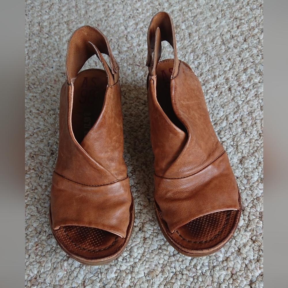 A.S.98 Kody Sandal in Camel Leather size 6 - Picture 2 of 13